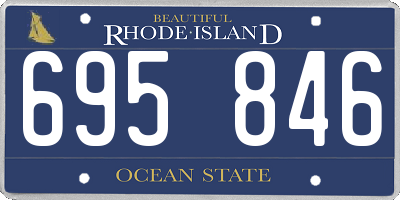 RI license plate 695846