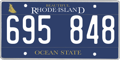RI license plate 695848
