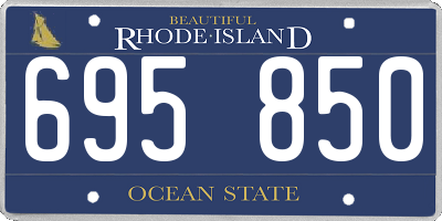 RI license plate 695850