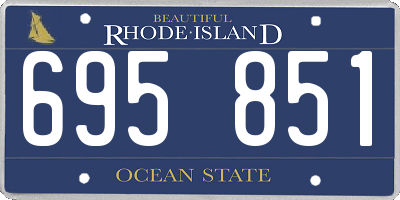 RI license plate 695851