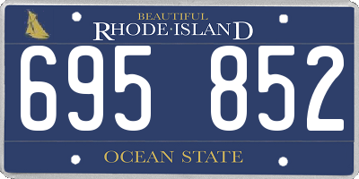 RI license plate 695852