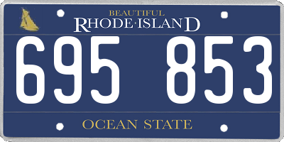 RI license plate 695853