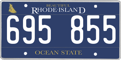 RI license plate 695855