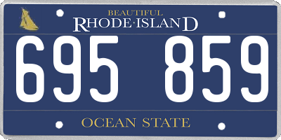 RI license plate 695859