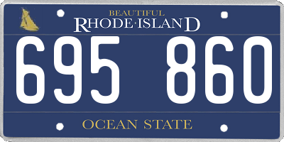 RI license plate 695860