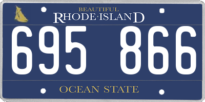 RI license plate 695866