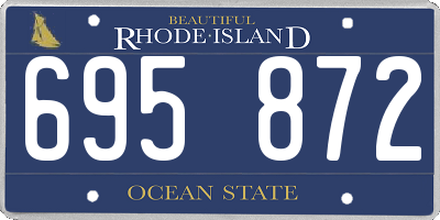 RI license plate 695872