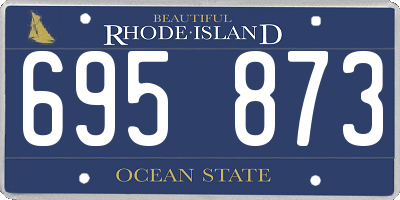 RI license plate 695873