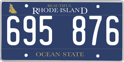RI license plate 695876