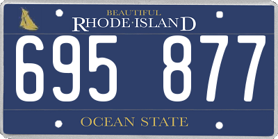 RI license plate 695877
