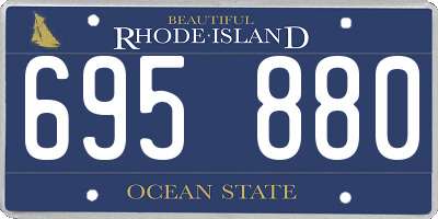 RI license plate 695880