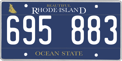 RI license plate 695883