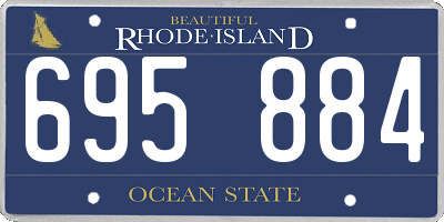 RI license plate 695884