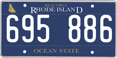 RI license plate 695886