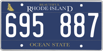RI license plate 695887