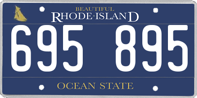 RI license plate 695895