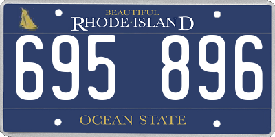 RI license plate 695896