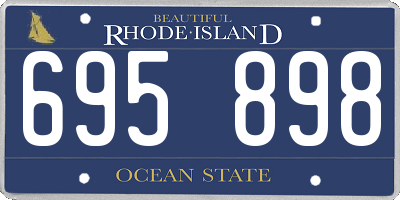 RI license plate 695898