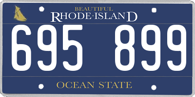 RI license plate 695899