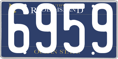 RI license plate 6959