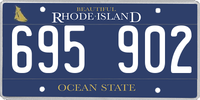 RI license plate 695902