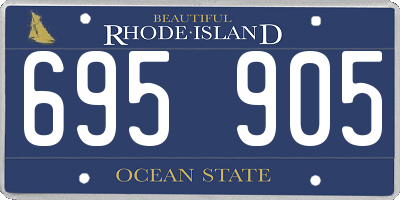 RI license plate 695905
