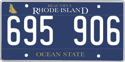 RI license plate 695906
