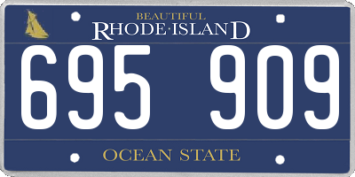 RI license plate 695909