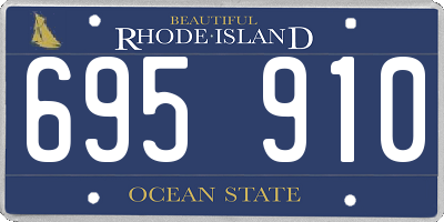 RI license plate 695910