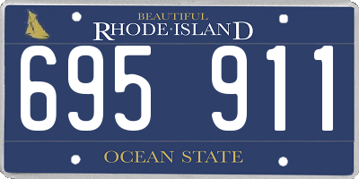 RI license plate 695911