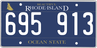 RI license plate 695913