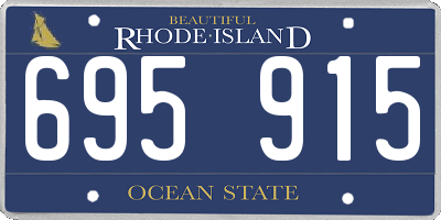 RI license plate 695915