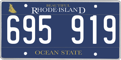 RI license plate 695919