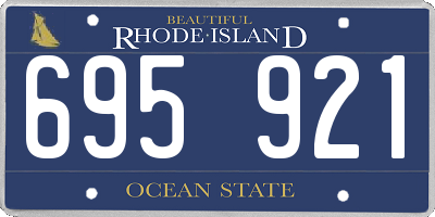 RI license plate 695921