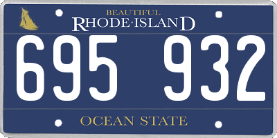 RI license plate 695932
