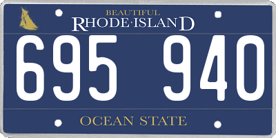 RI license plate 695940
