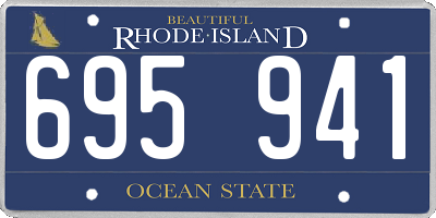RI license plate 695941