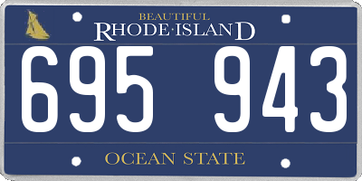 RI license plate 695943