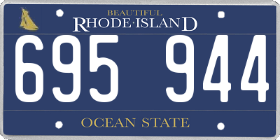RI license plate 695944