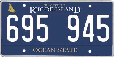 RI license plate 695945