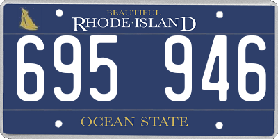 RI license plate 695946