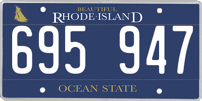 RI license plate 695947