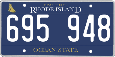 RI license plate 695948