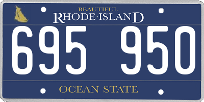 RI license plate 695950