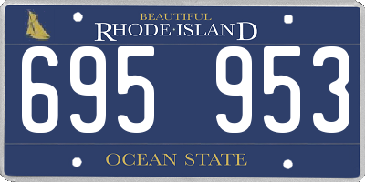 RI license plate 695953