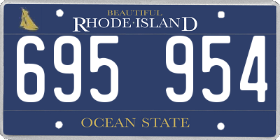 RI license plate 695954