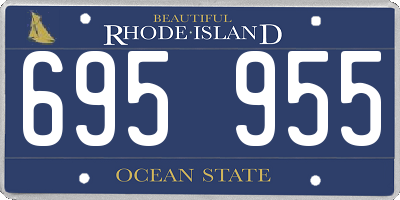 RI license plate 695955