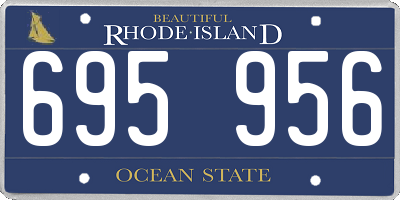 RI license plate 695956