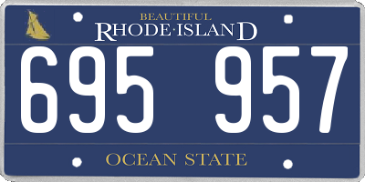 RI license plate 695957