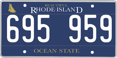 RI license plate 695959